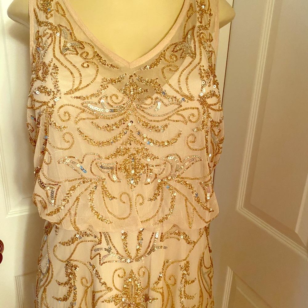 NWT Adrianna Papell Beaded Gown